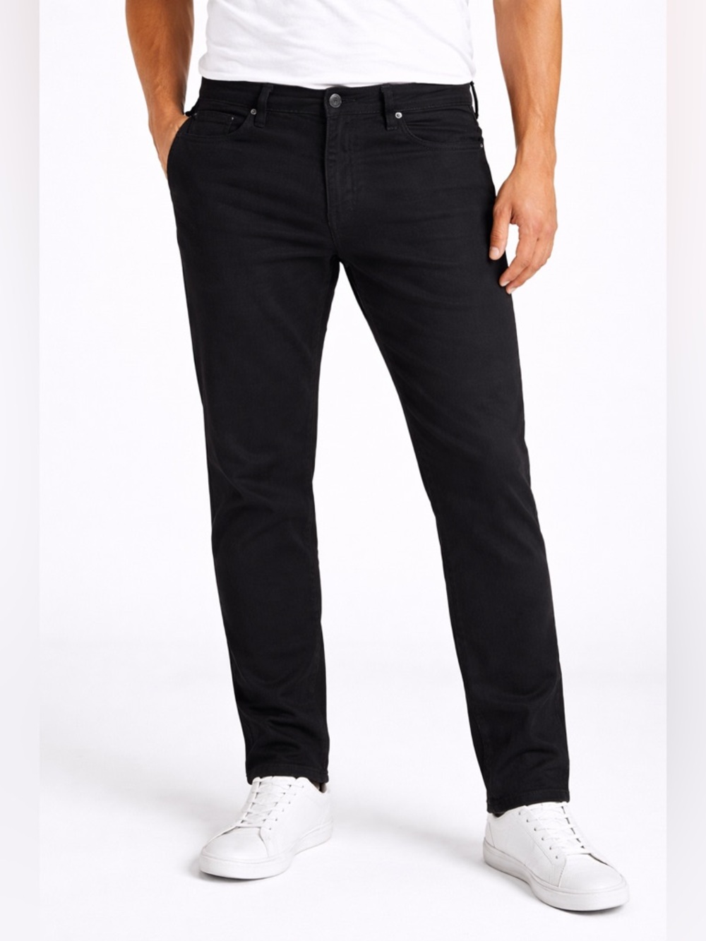 AG Adriano Goldschmied The Ives Modern Athletic Black Jeans 36x32